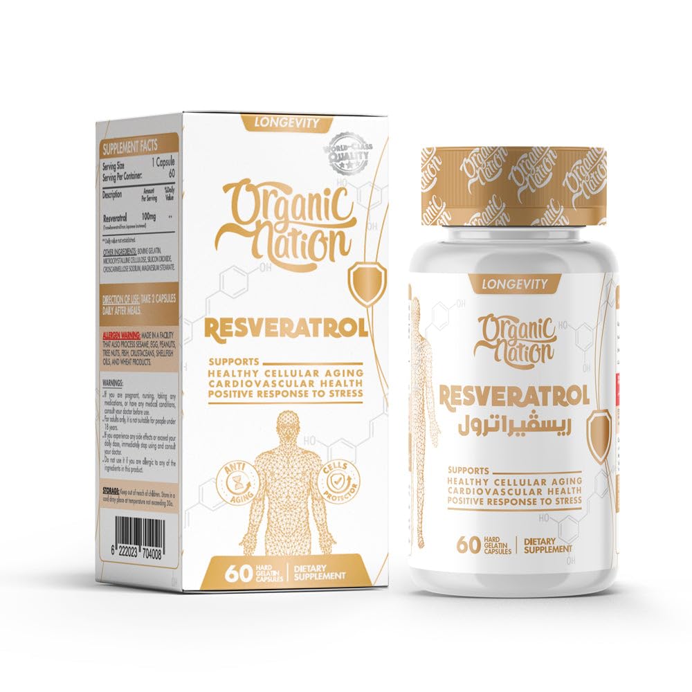 ORGANIC NATION - RESVERATROL - 60 TAB