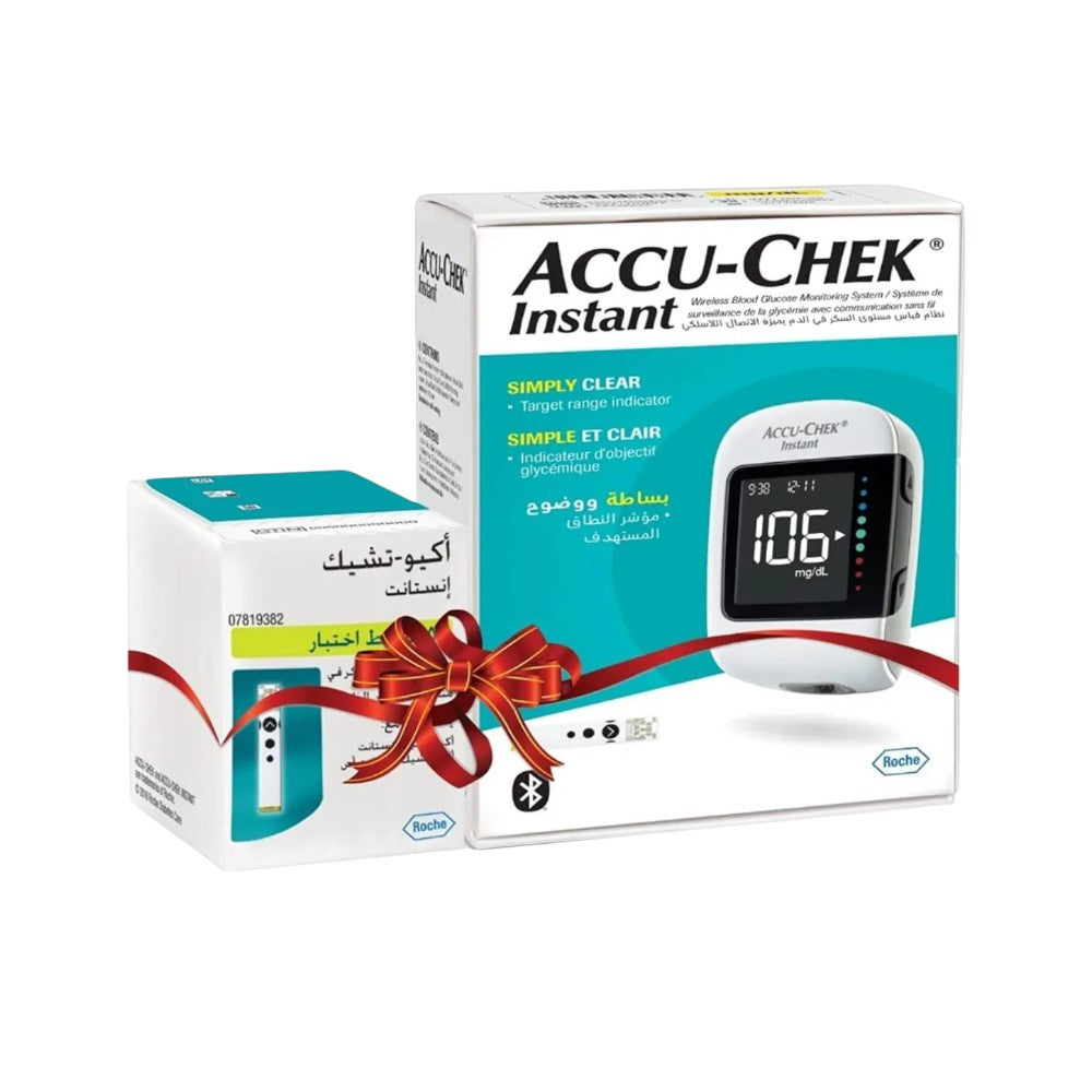Accu-Chek Instant Glucometer with 50 Free Test Strips