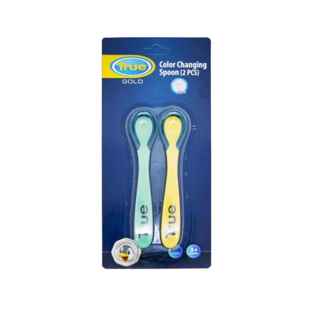 TRUE GOLD COLOR CHANGING SPOON 2 PCS 3+ MONTHS TR - 2019020