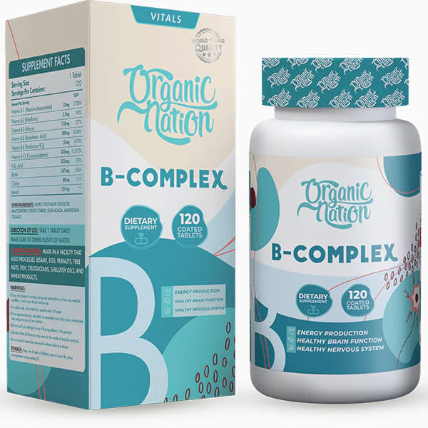 ORGANIC NATION - B- COMPLEX - 120 TAB