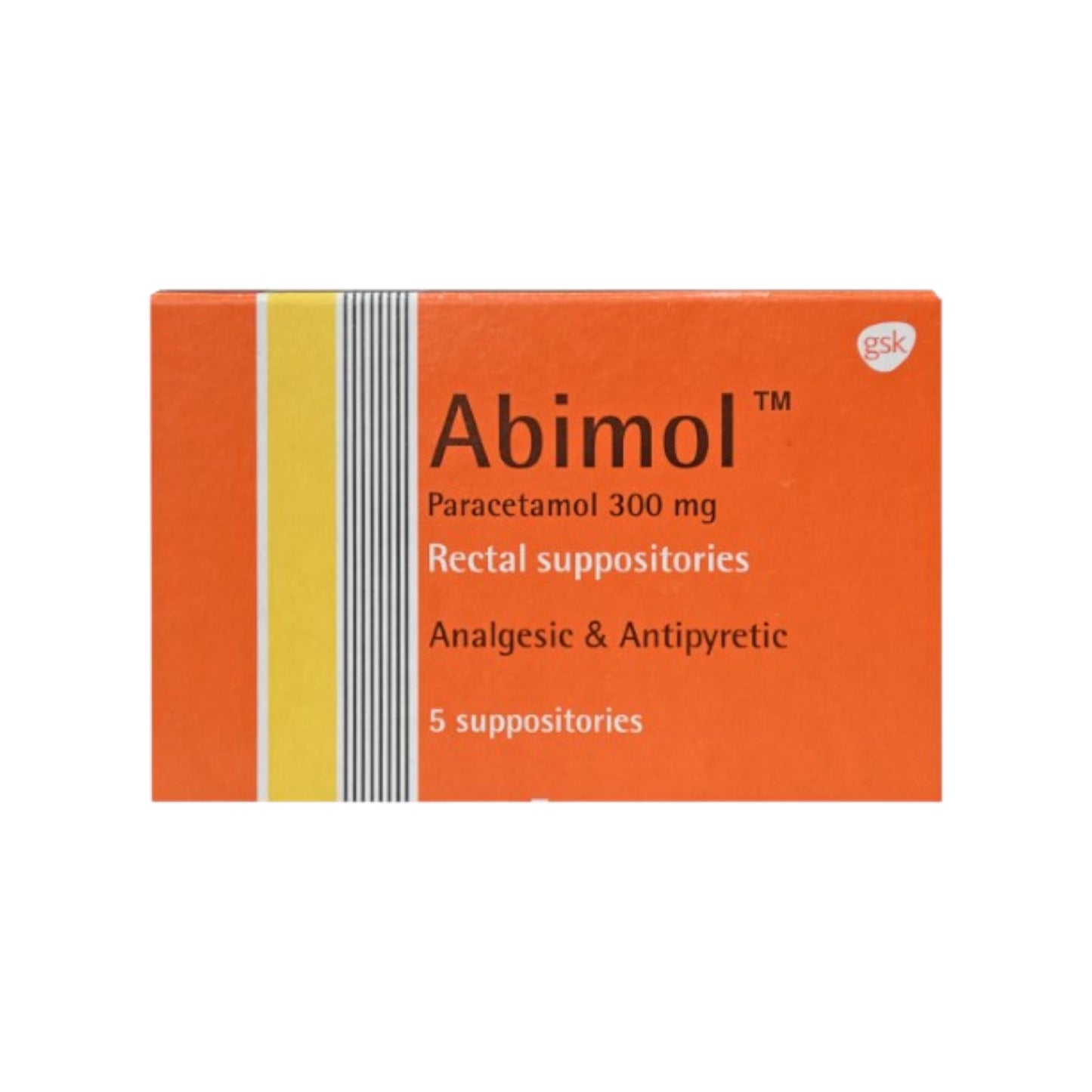 ABIMOL 300MG 5 RECTAL SUPP