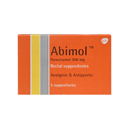 ABIMOL 300MG 5 RECTAL SUPP