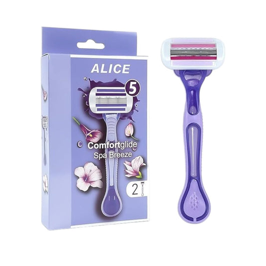 Alice Comfort Glide Spa Breeze 2 Pcs – Women’s Razor Blades for Smooth Shaving