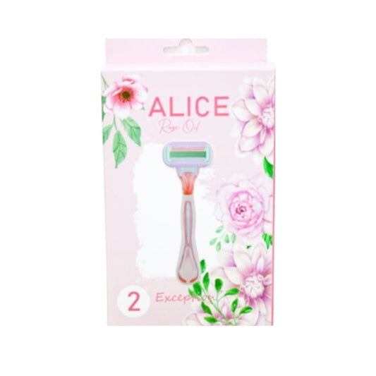 Alice Shaving Rose Oil 2 Pcs – Women’s Razor Blades with Nourishing Care