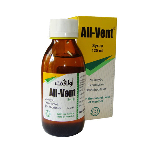 All-Vent Syrup 125ml – Mucolytic, Expectorant & Bronchodilator