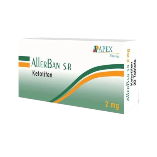 Allerban S.R 2mg 20 Tablets – Antihistamine