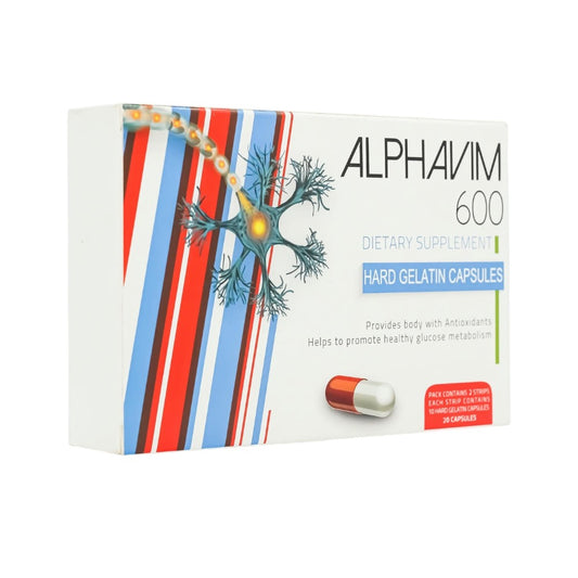 Alphavim 600 Capsules – Antioxidant Dietary Supplement