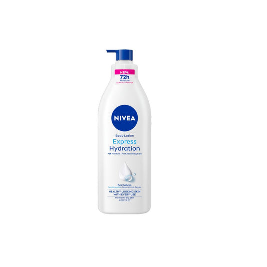 Nivea Express Hydration Body Lotion 400 ml – Fast Absorbing Moisturizer for 48H Deep Skin Hydration