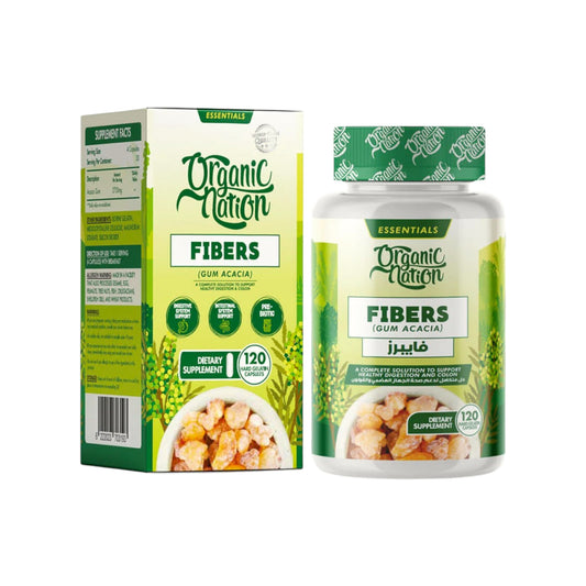 ORGANIC NATION - FIBERS / GUM ACASIA - 120 TAB