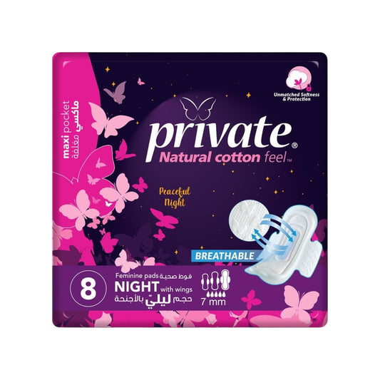 PRIVATE NIGHT 8 PADS - 163