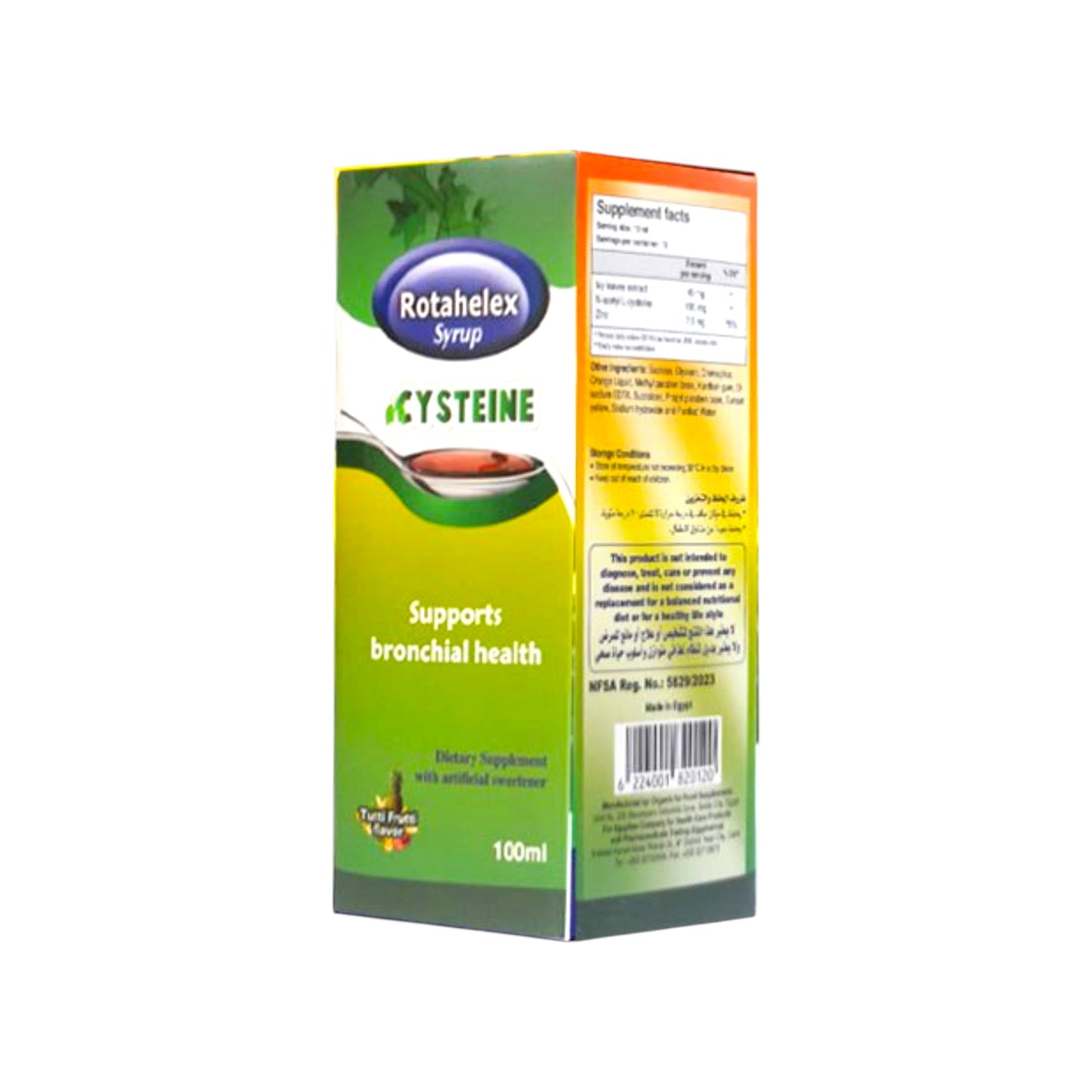 ROTAHELEX CYSTINE SYRUP 100 ML