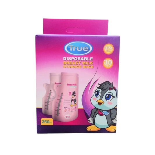 TRUE Disposable Milk Storage Bags – 30pcs, 250ml
