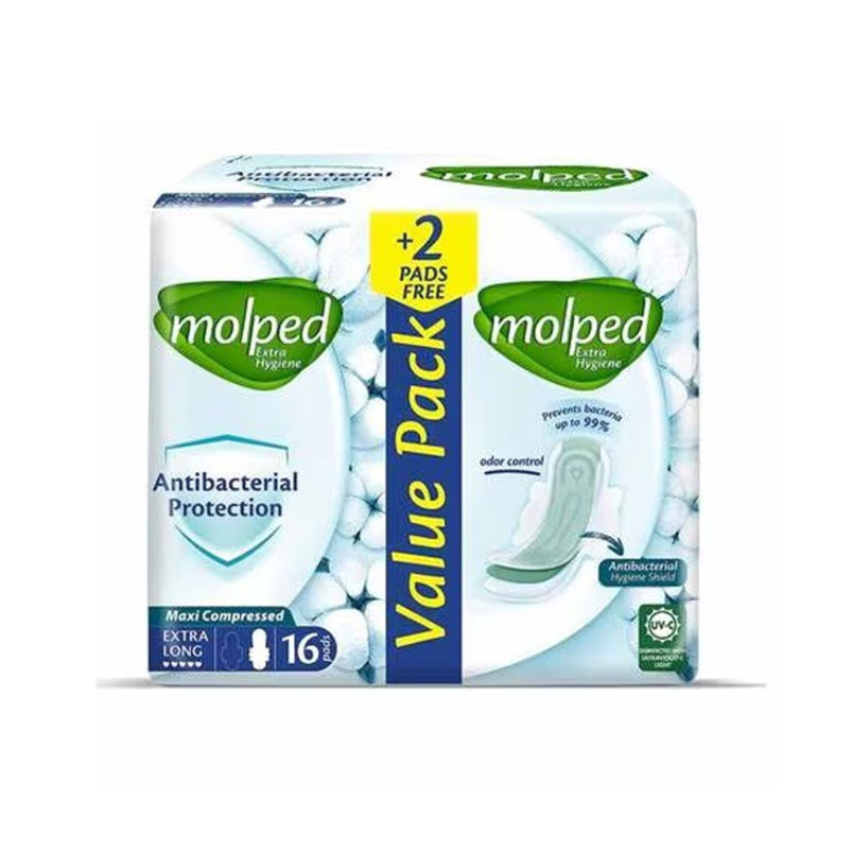 MOLPED MAXI - ANTI BACTERIAL -EXTRA  LONG 14 +2 PCS