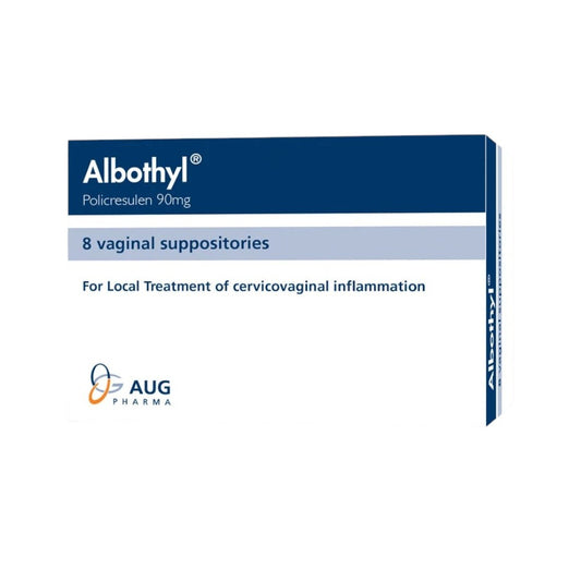 Albothyl 8 Vaginal Suppositories – Vaginal Infections & Cervical Care