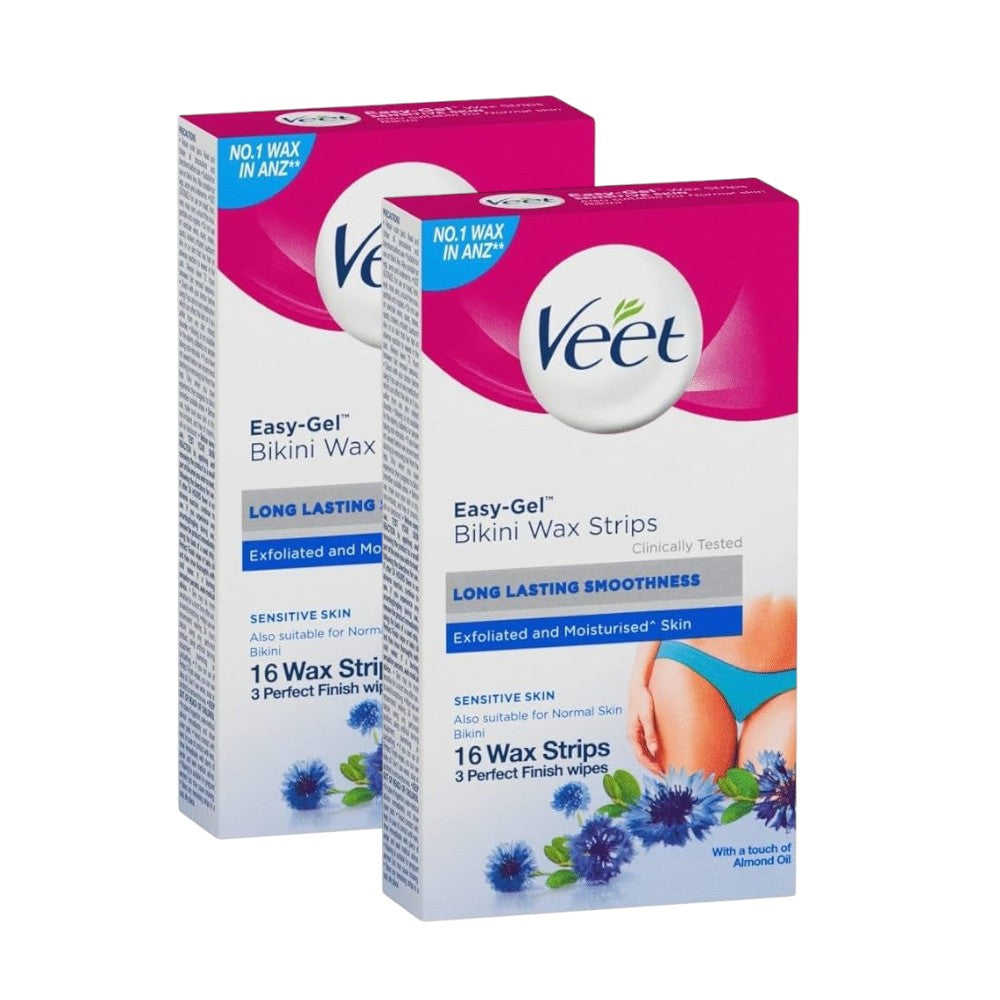Veet Bikini Wax Strips – Buy 1 Get 1 Free (2 Packs)