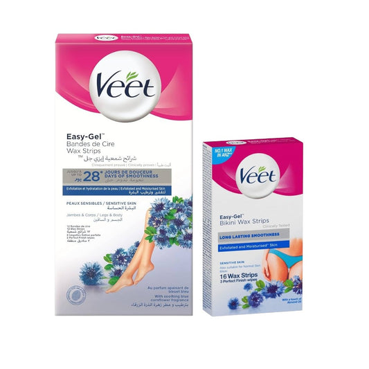 Veet Body & Bikini Wax Strips – Hair Removal Value Pack