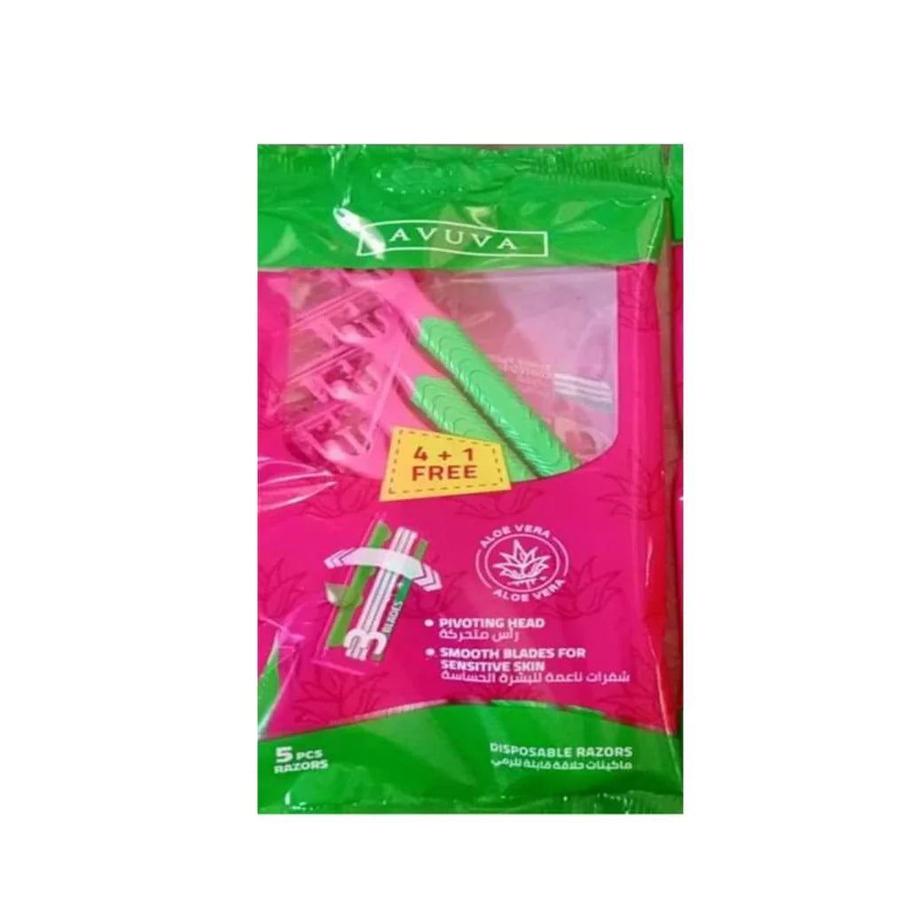 Avuva Feminine Disposable Razor – 4+1 Pieces