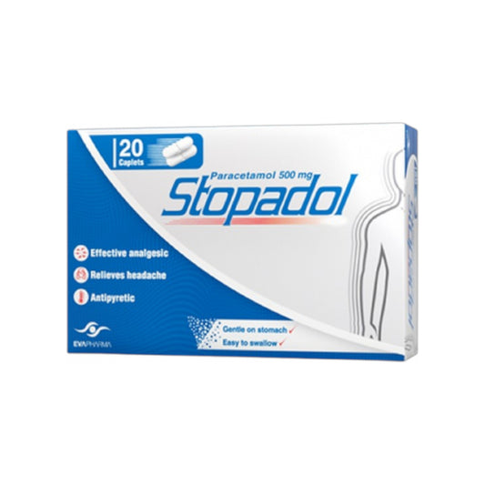 stopadol-paracetamol-500mg-20caps-مسكن-وخافض-حرارة-صيدلية-وايز-حدائق-اكتوبر